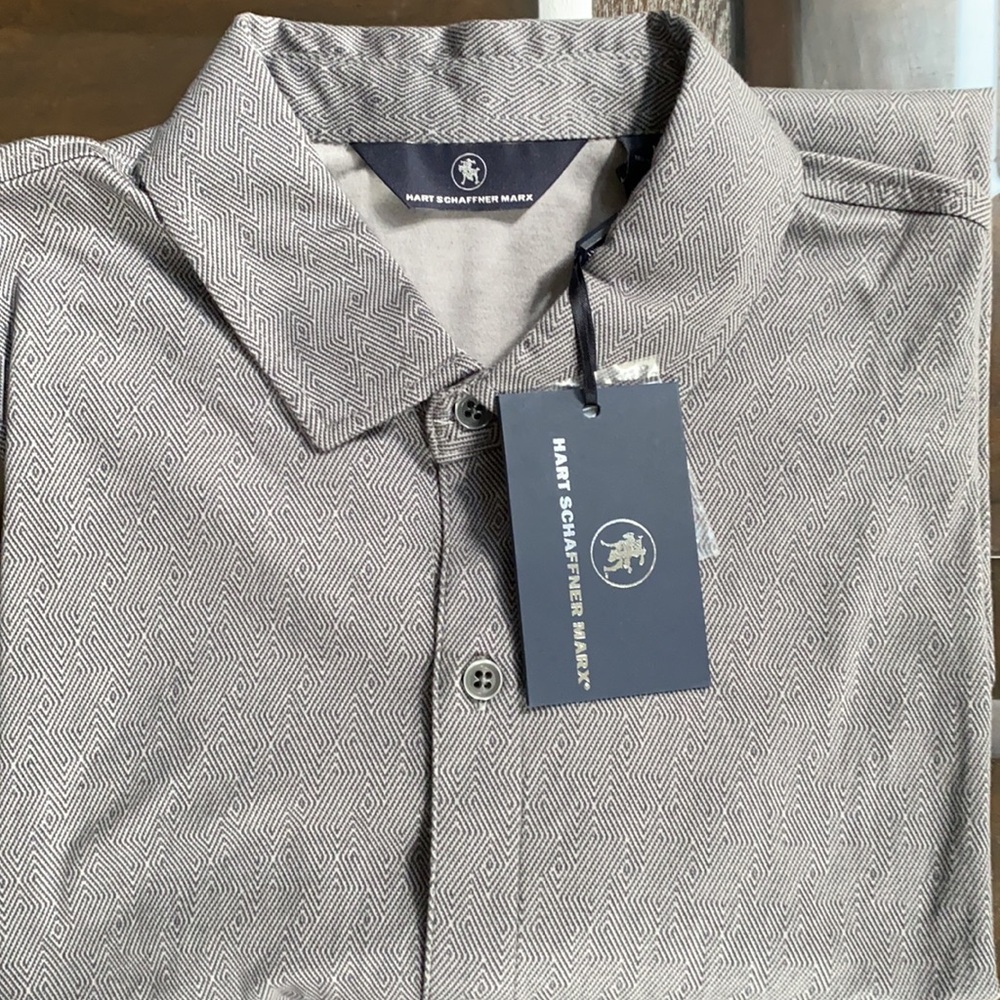 Hart Scaffner Marx Short Sleeve Coatfront Shirt